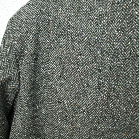 TRIONA Women's Size 100% Pure New Wool Chevron Suit Blazer Skirt Set - Picture 8 of 16